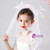 Girls White Yarn Wrist Flower Headdress Set