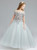 Gray Tulle Appliques Spagehtti Straps Flower Girl Dress
