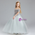 Gray Tulle Appliques Spagehtti Straps Flower Girl Dress
