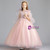 Pink Ball Gown Tulle Appliques Flower Girl Dress