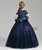 Navy Blue Tulle Ball Gown Flower Girl Dress