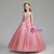 Princess Pink Ball Gown Tulle Appliques Flower Girl Dress