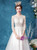 In Stock:Ship in 48 Hours Sexy White Tulle Lace 3/4 Sleeve Wedding Dress