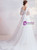 In Stock:Ship in 48 Hours White Tulle V-neck Half Sleeve Wedding Dress