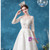 In Stock:Ship in 48 Hours White Lace 3/4 Sleeve Appliques Wedding Dress