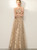 In Stock:Ship in 48 Hours Champagne Tulle Sequins Beading Prom Dress