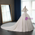 Fashion White Ball Gown Satin Off the Shoulder Wedding Dress With Long Train