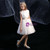 A-Line White Tulle Sequins Short Flower Girl Dress