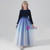 A-Line Blue Tulle Long Sleeve Sequins Flower Girl Dress