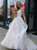 A-Line Champagne Tulle Appliques Spagehtti Straps Prom Dress