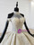 Champagne Ball Gown Tulle Sequins Halter Beading Wedding Dress