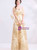 In Stock:Ship in 48 Hours Gold Sequins Backless Long Prom Dress