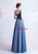 In Stock:Ship in 48 Hours Blue Tulle Spagehtti Straps Prom Dress