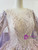 Purple Ball Gown Tulle Sequins Beading Wedding Dress With Shawl