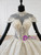 Ivory White Tulle Sequins High Neck Cap Sleeve Beading Wedding Dress