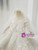 White Ball Gown Sequins Long Sleeve Appliques Beading Flower Girl Dress