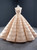 Champagne Ball Gown Sequins Backless Floor Length Prom Dress