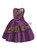 In Stock:Ship in 48 Hours Purple Satin Sequins Flower Girl Dress