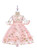 In Stock:Ship in 48 Hours Pink Tulle Embroidery Short Sleeve Flower Girl Dress