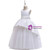 In Stock:Ship in 48 Hours White Satin Tulle Beading Flower Girl Dress