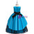 In Stock:Ship in 48 Hours Sky Blue Satin Tulle Beading Flower Girl Dress