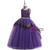 In Stock:Ship in 48 Hours Purple Tulle Beading Flower Girl Dress