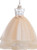 In Stock:Ship in 48 Hours A-Line Champagne Tulle Flower Girl Dress With Bow