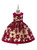 In Stock:Ship in 48 Hours Burgundy Tulle Sleeveless Flower Girl Dress