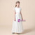 A-Line White Satin Cap Sleeve Flower Girl Dress With Sash