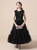 A-Line Black Tulle Sequins Sleeve Flower Girl Dress