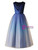 Simple Blue Tulle Velvet Sequins Long Flower Girl Dress