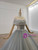 Blue Ball Gown Tulle Sequins Floor Length Wedding Dress