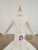 White Mermaid Tulle Sequins V-neck Long Sleeve Appliques Beading Wedding Dress