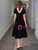 A-Line A-Line Black Short Sleeve Short Formal Prom Dress