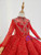 Red Ball Gown Lace Appliques Long Sleeve Beading High Neck Flower Girl Dress 2020 Red Ball Gown Lace Appliques Long Sleeve Beading High Neck Flower Girl Dress 2020