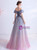 In Stock:Ship in 48 Hours Blue Purple Tulle Off the Shoulder Prom Dress 2020