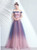 In Stock:Ship in 48 Hours Pink Tulle Off the Shoulder Embroidery Prom Dress 2020