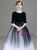 A-Line Black Tulle Sequins Velvet Short Sleeve Flower Girl Dress 2020