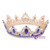 Simple Wedding Yarn Accessories Luxury Baroque Princess Round Crown