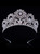 Bride's Silver Headdress Big Diamond Crown Head Crown Hair Accessories