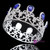 Women Baroque Luxury Full Crown Queen Round Crown Bride Headdress