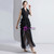 Black Suit Sleeveless Tulle V-neck Evening Dress 2020
