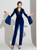 Royal Blue Velvet V-neck Long Sleeve Party Jumpsuits 2020