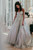 A-Line Silver Sequins Sweetheart Crystal Long Prom Dress 2020