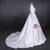 White Ball Gown Satin Long Sleeve Backless Wedding Dress 2020