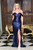 Gold Mermaid Sequins Off the Shoulder Prom Dress With Side Split 2020