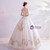 In Stock:Ship in 48 Hours White Tulle Off the Shoulder Gold Appliques Wedding Dress 2020