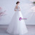 In Stock:Ship in 48 Hours White Tulle Short Sleeve Backless Wedding Dress 2020