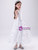 Shop Cheap 2020 White Scoop Ankle Length Appliques Sequin Flower Girl Dress Under 100