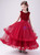 Shop 2020 Cheap Red Scoop Tulle Ruffles Beading Flower Girl Dress